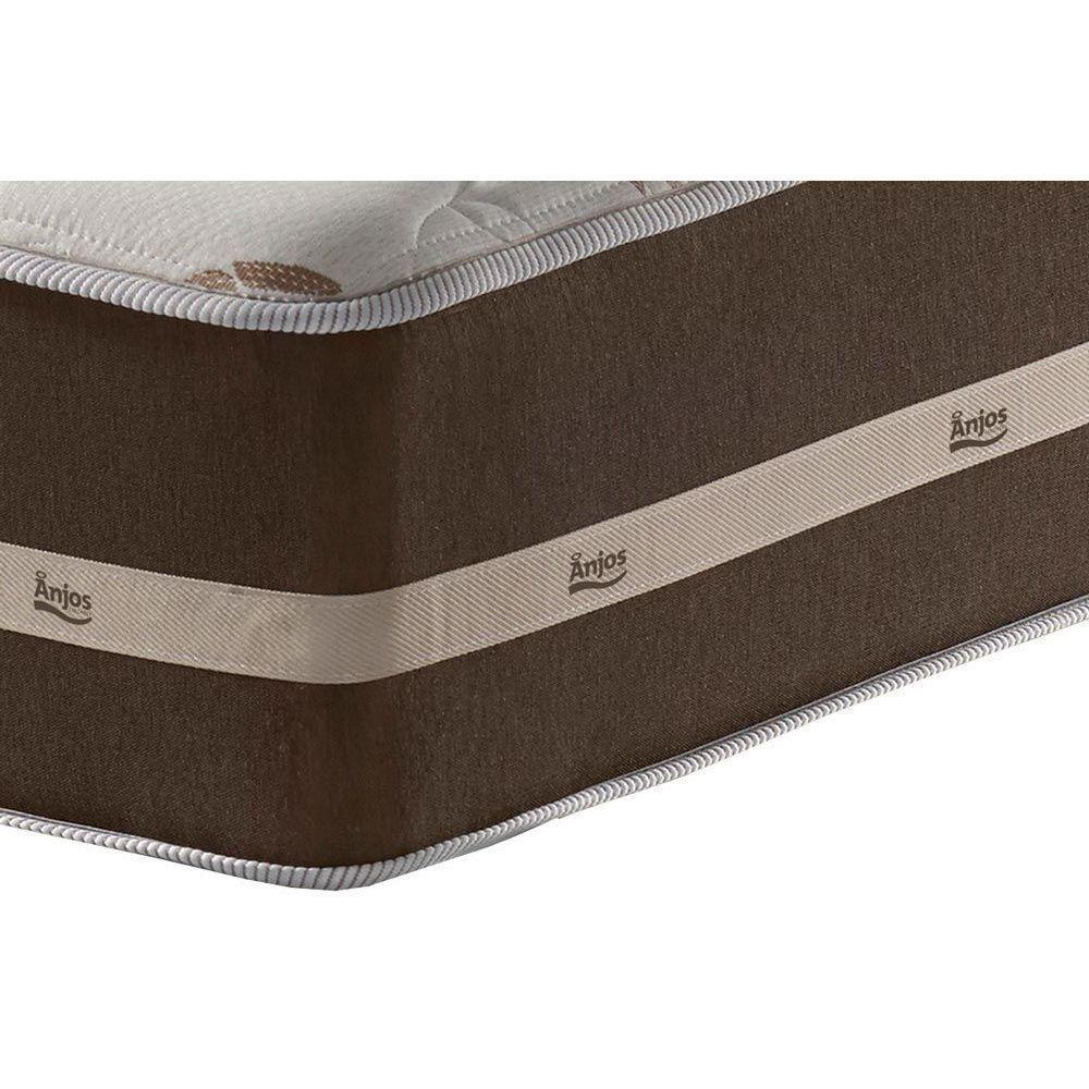 Cama Box Casal: Colchão Molas Anjos Superlastic Classic + Base CRC Suede Black(138x188) - 5