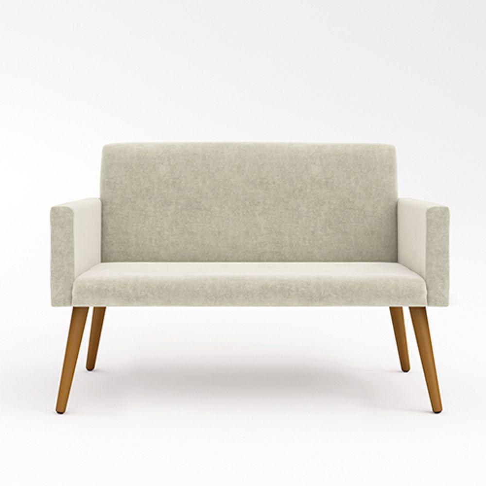 Kit Namoradeira 2 Lugares Reforçada + 2 Poltronas bege - 5