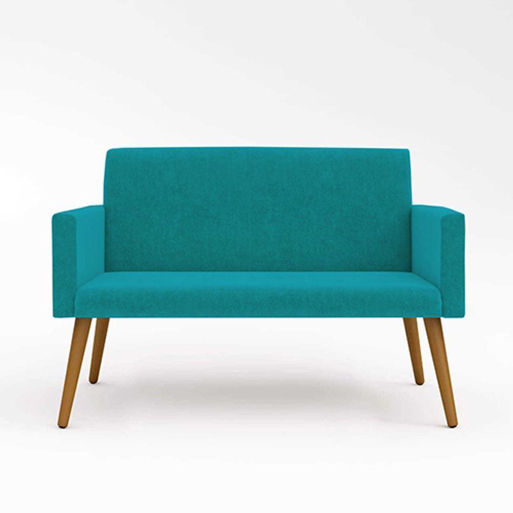 Kit Namoradeira 2 Lugares Reforçada + 2 Poltronas azul Turquesa - 5