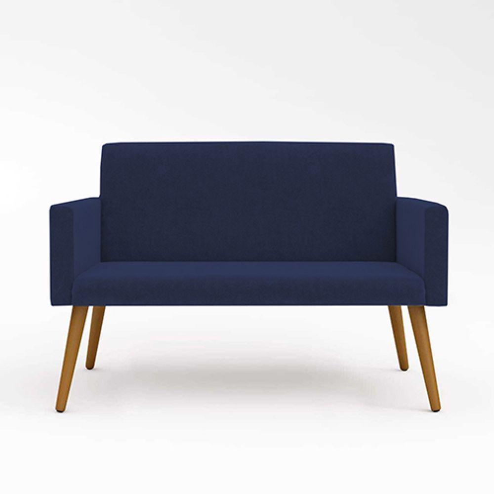 Kit Namoradeira 2 Lugares Reforçada + 2 Poltronas azul Marinho - 8