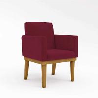 Kit Sofá 2 Lugares + Poltrona Com Base Suede marsala - 13