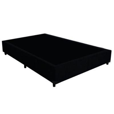 Cama Box Casal Suede Mega Cama Preto 138x188x42cm
