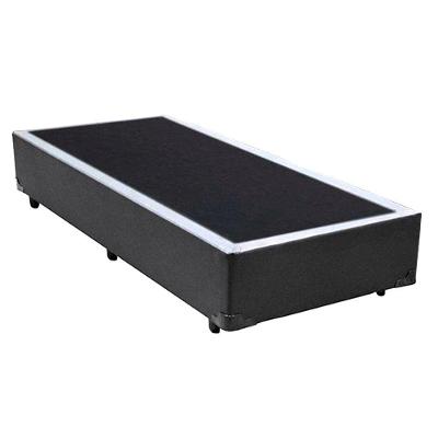 Cama Box Solteiro Sintético Mega Cama Cinza 88x188x42cm