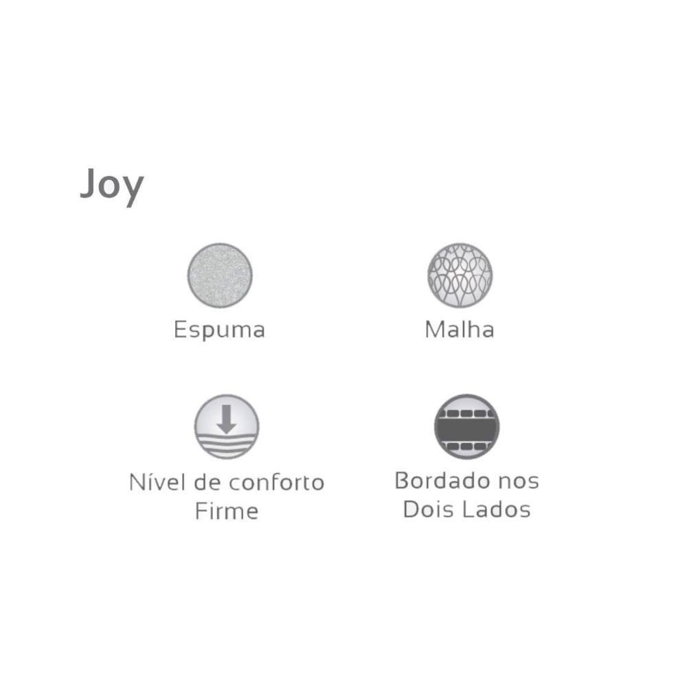 Cama Box Casal: Colchão Anatômico Herval D28/AG65 Joy + Base CRC Suede Clean(138x188) - 6