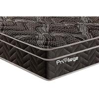 Cama Box Casal: Colchão Molas Paropas MasterPocket Ensacadas Previlege + Base CRC Rústico Black(138x188)