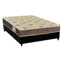 Cama Box Casal: Colchão Ortopédico Orthoflex D33/Ep Matera + Base Crc Suede Black(138X188) - 1