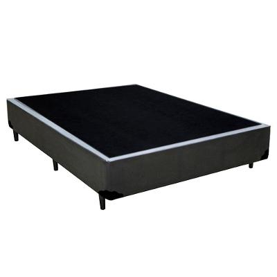 Cama Box Casal Sintético Mega Cama Cinza 138x188x42cm