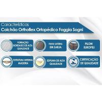 Cama Box Queen: Colchão Ortopédico Orthoflex Foggia Sogni Unic Face Pillow Top + Base CRC Camurça Black(158x198) - 7