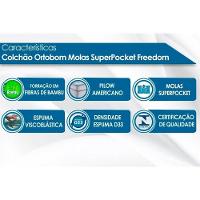 Cama Box King: Colchão Molas Ensacadas Ortobom Freedom+Box Universal Camurça Black(186X198)