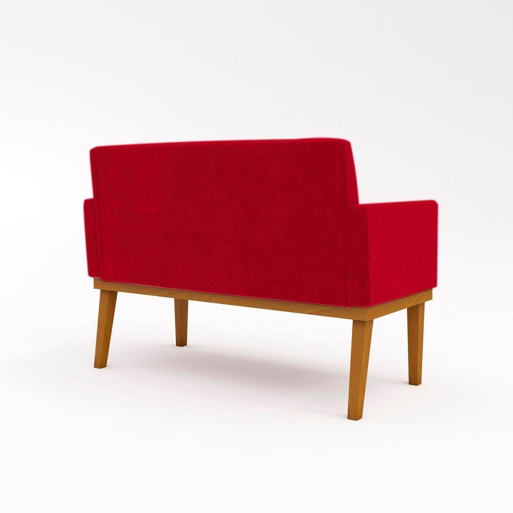 Namoradeira Base Reforçada Sala Elegante vermelho - 3