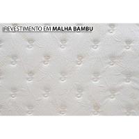 Cama Box Queen: Colchão Molas MasterPocket Ensacadas Herval   Pallace Bambu Plus + Base CRC Suede Bege(158x198)