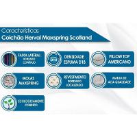 Cama Box Queen: Colchão Molas Herval Maxspring Scotland + Base CRC Suede Clean(158x198) - 6