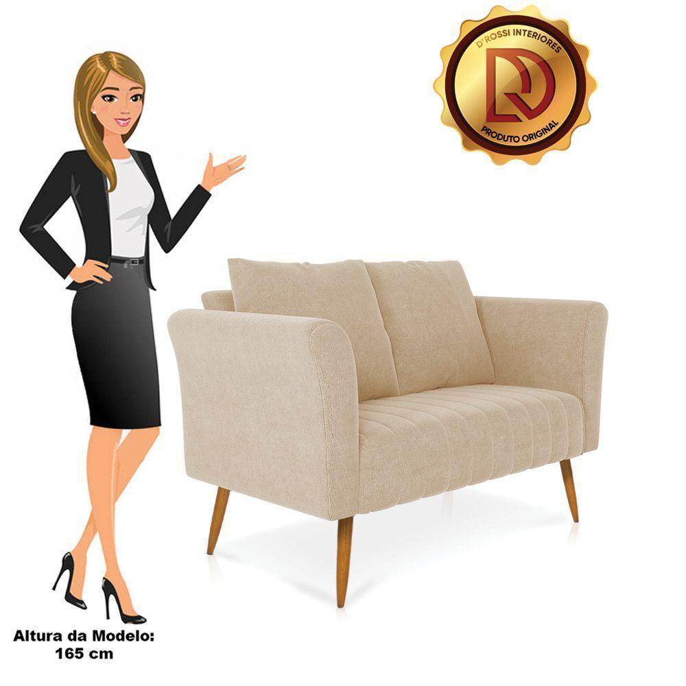 Namoradeira Marilia Linho Castanho A19 Grosso Bege - 4