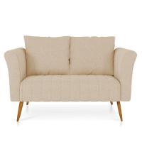 Namoradeira Marilia Linho Castanho A19 Grosso Bege - 1