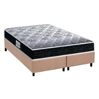 Cama Box Queen: Colchão Ortopédico Probel D33/EP Advanced Tech1500 Plus + Base CRC Suede Clean(158x198) - 1