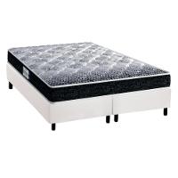 Cama Box Queen: Colchão Ortopédico Probel D33/EP  Advanced Tech1500 + Base CRC Suede White(158x198) - 1