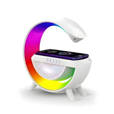 Luminária Inteligente Com Caixa De Som E Carregador Indução