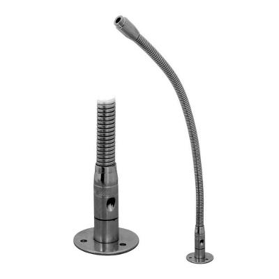 Suporte P/microfone Flexível Cromado C/flange Ps-05f Visão