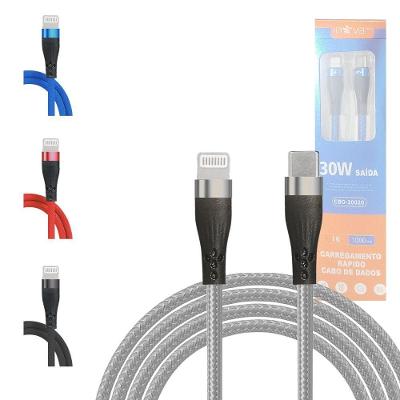 Cabo De Dados Lightning 30w Carregamento Rápido 1 Metro