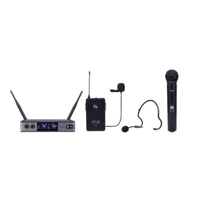 Microfone Sem Fio Duplo Dylan Udx 05 Mão Lapela Headset