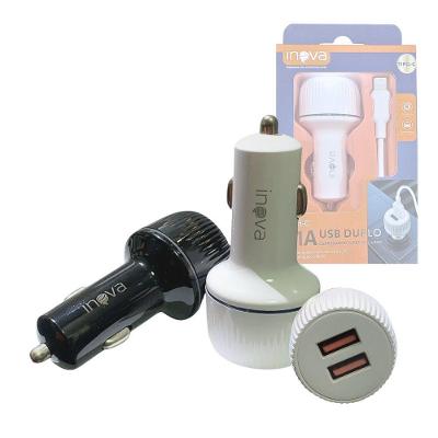 Carregador Veicular 12v Turbo 02 Portas Usb 4.1a