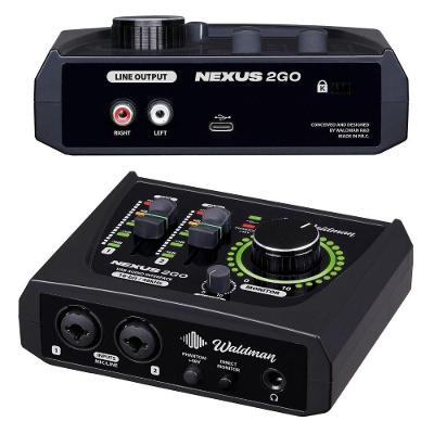 Interface De Audio Pro Usb 2 Canais Combo Waldman Nexus 2go