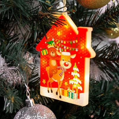 Pingente De Natal Decoração Luz Led Para Janela