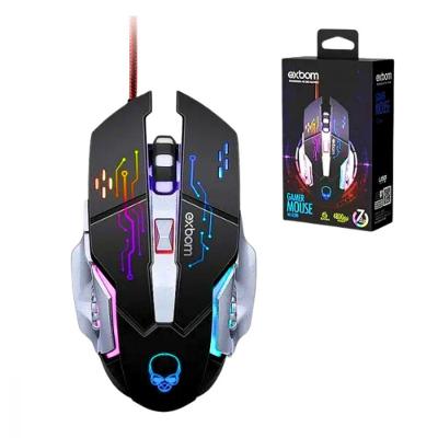 Mouse Gamer Led Rgb Com 6 Botões Base De Metal 4800