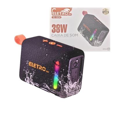 Caixa De Som Bluetooth Portátil Led 30w Prova D'agua