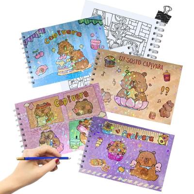 Caderno De Desenho Capivara Capa Dura A5 Com 48 Folhas