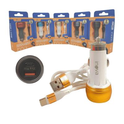 Carregador Veicular 12v Turbo Usb / Tipo-c 45w