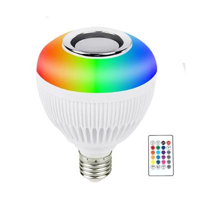 Lâmpada Caixa De Som Led Rgb Bluetooth + Controle Remoto