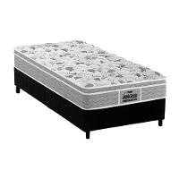 Cama Box Solteiro: Colchão Espuma Probel D45/Ep Anatômico Próextreme Plus + Base Black(88X188) - 1