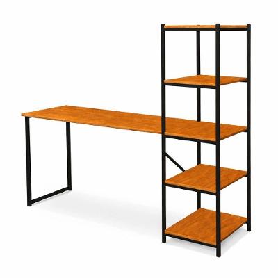 Escrivaninha Mesa Para Estudo E Home Office Tower Klm Store Preto/canela