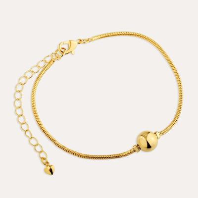 Pulseira Esfera Banho De Ouro Milliá