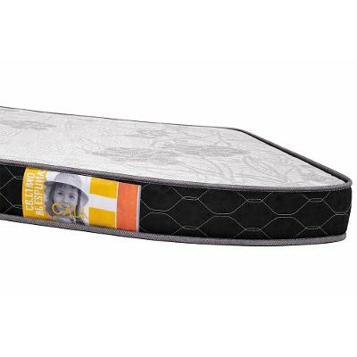 Colchão Solteiro D20 188 X 78 X 12 Cm Klm Store Preto / Branco