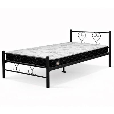 Cama Juvenil Solteiro Tutti Com Colchão Solteiro 88cm Klm Preto