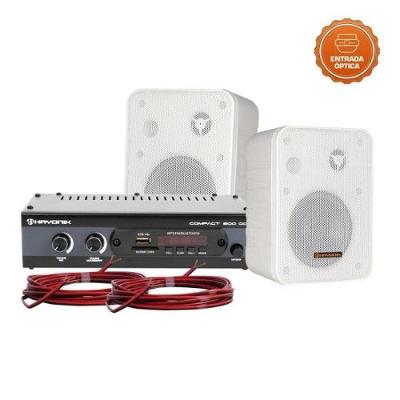 Kit De Som Para Ambiente Hayonik Ambience 2000 Od V2 Branco