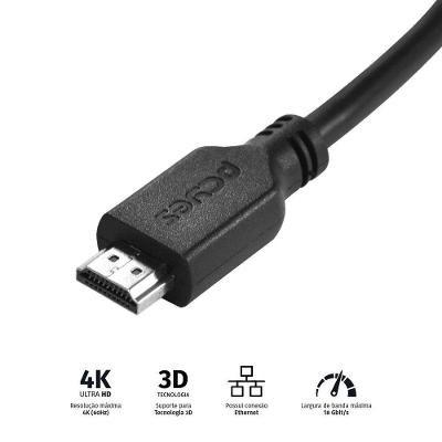 Cabo Hdmi 2.0 4k 30awg Puro Cobre 20 Metros - Phm20-20