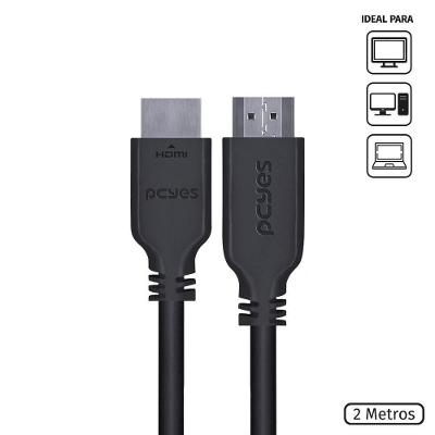 Cabo Displayport Macho Para Hdmi 2.0 Macho 2 Metros -...