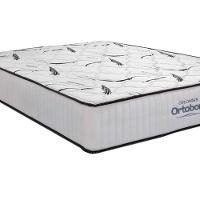 Cama Box Baú c/Auxiliar Solteiro: Colchão Espuma Ortobom D45 Highfoam + Base CRC Courano White(88x188) - 3