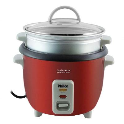 Panela Elétrica Philco Multifuncional PPA3V 3 Xícaras Vermelho 110V