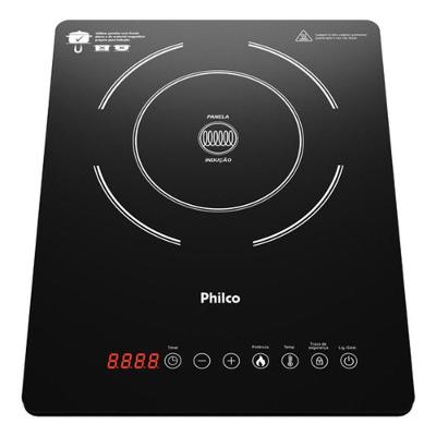 Fogão Cooktop Elétrico Philco PCT12P Vidro Temperado Painel Touch Preto Bivolt