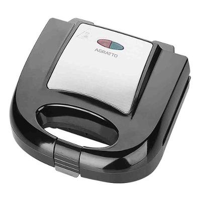 Grill Agratto Sid Inox Antiaderente com Trava Potência 750W Preto 110V
