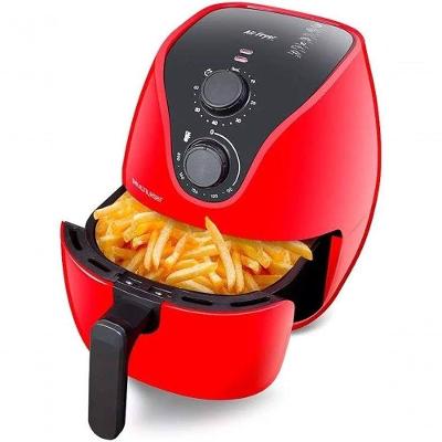 Fritadeira Airfryer Multilaser CE083 4L Vermelho Timer Até 60 Minutos Antiaderente 110V
