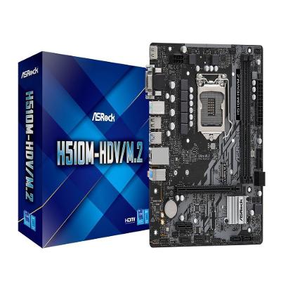 Placa Mãe Asrock Lga1200 H510m-hdv-m.2 2xddr4 3200mhz...