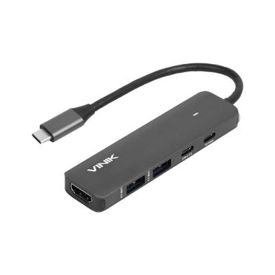 Hub Usb Type C 5 Em 1 - 2x Usb 3.0 + Hdmi 4k + Type C Pd...