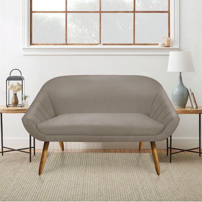Namoradeira Suede Marrom Castanho
