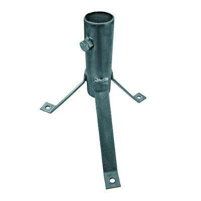 Suporte Antena 207-b Tripe Laje Tubo 1 Polegada Prata Cromo