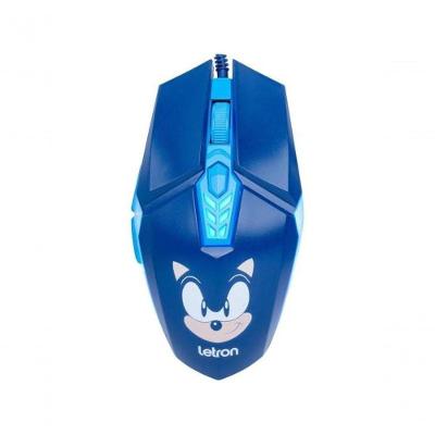Mouse Gamer Letron Sonic 3600dpi Rbg Azul